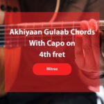 Akhiyaan Gulaab Chords with Capo on 4th fret by Mitraz