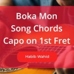 Boka Mon Song Chords using capo on 1st Fret Sung by Habib Wahid